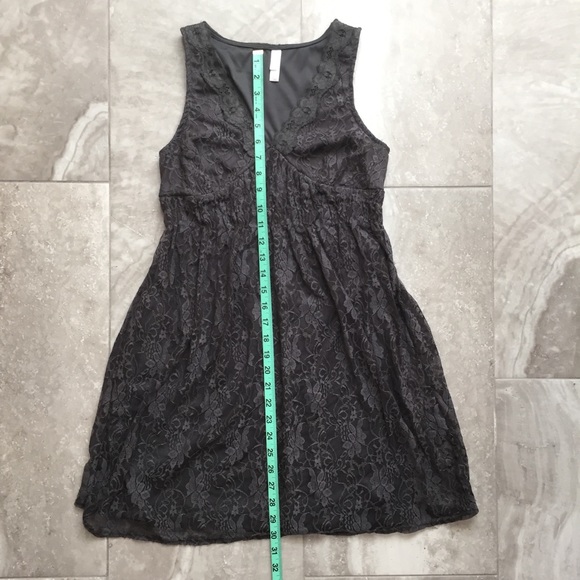 Xhilaration gray mini lace dress size medium - Picture 2 of 5